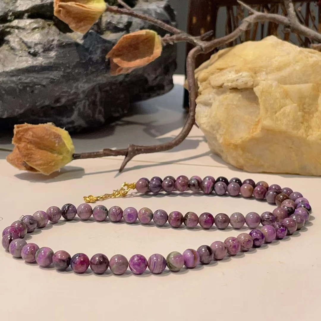 舒俱来泥地皇家紫颈链/38cm/AZB5245（孤鸿）