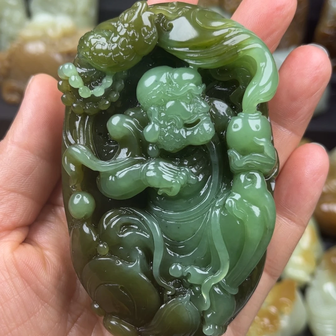 可***哥和田玉未镶嵌把件