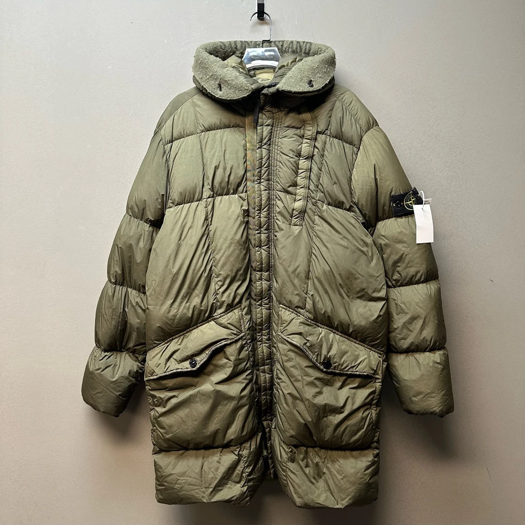 一口价 Stone island石头岛/08924/军绿色长款羽绒服 xxl码