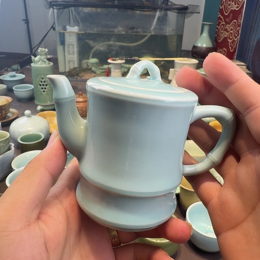 龙泉青瓷茶具微瑕