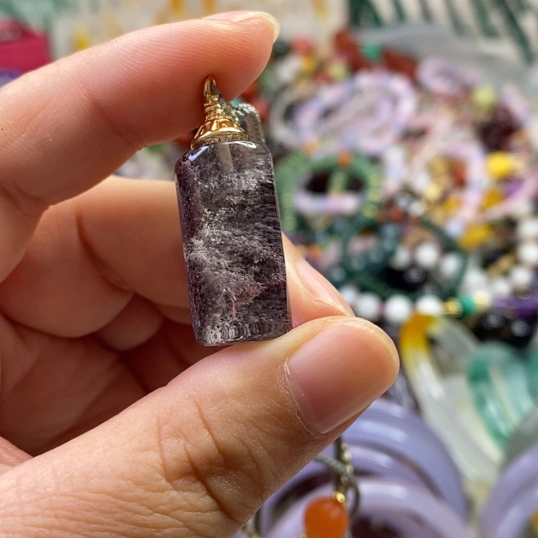 颈饰未镶嵌紫晶吊坠