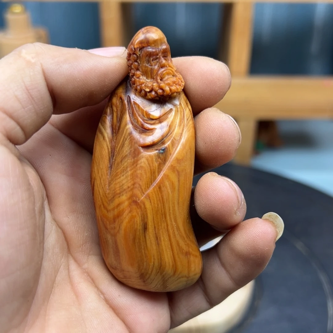 用***9木崖柏木摆件手把件
