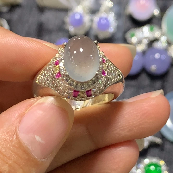 未镶嵌翡翠耳饰天然翡翠戒面