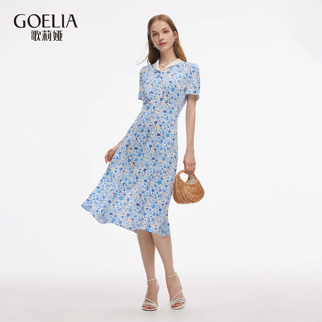 歌莉娅 秋季新品  印花连衣裙  1E7L4K480