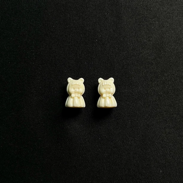 DF25 公主多妹 只做天然猛犸牙 约珠径7*高度11mm 孔道1.5mm单个