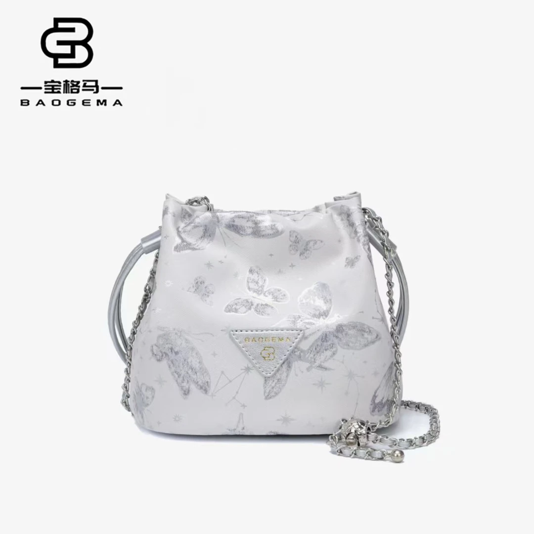 【工厂直销】韩版单肩收口褶皱斜挎包小众法式百搭小包包5003