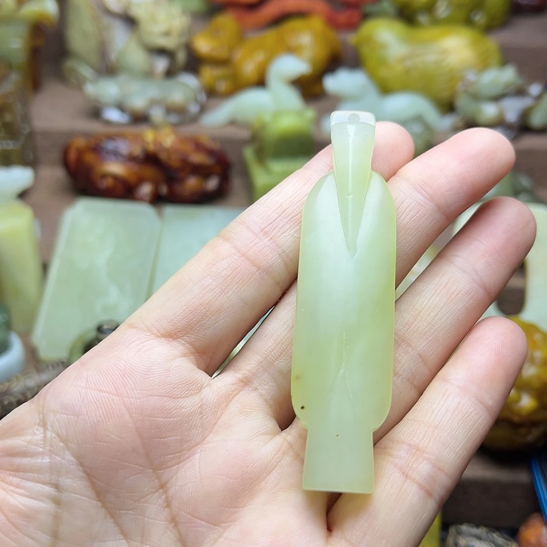 白玉菩提吊坠148。。