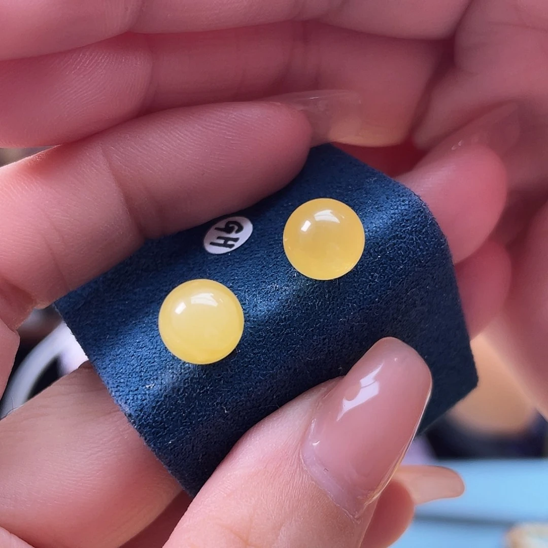 银S925镶嵌琥珀珠宝奇石h