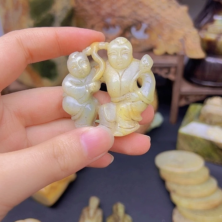 和田玉挂件未镶嵌古*缘