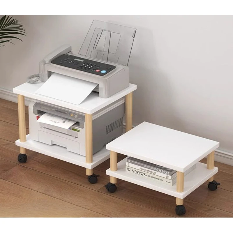 打印机置物架落地架子放置柜小桌子桌下柜子支架收纳架托盘可移动