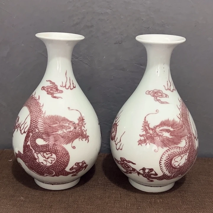瓶精品陶瓷龙纹赏瓶