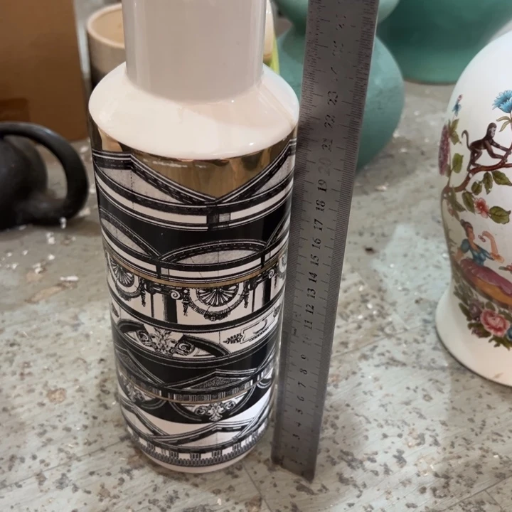 陶瓷花瓶摆件外贸出口（微瑕）高27口4.5公分