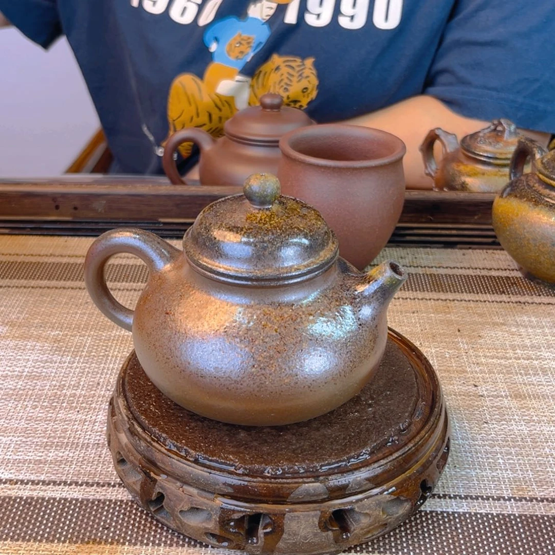 茶壶紫砂底槽清柴烧260cc