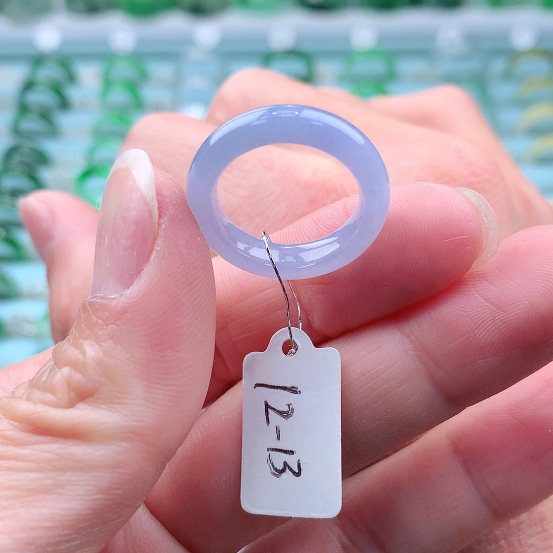 翡翠戒指未镶嵌A货缅甸翡翠