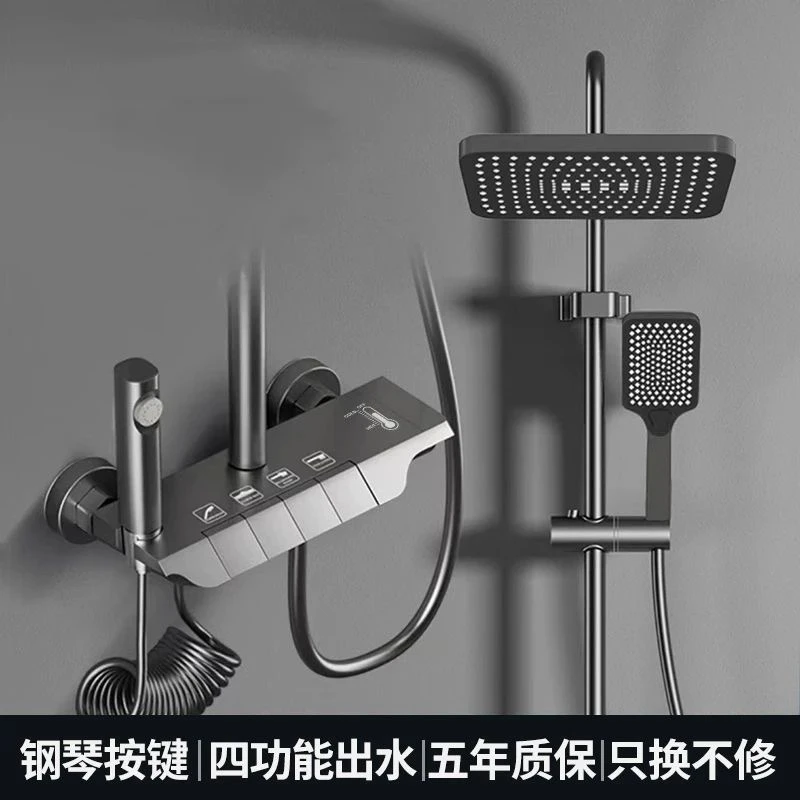 MD甄旗ZQ-6002-1恒温增压淋浴花洒一整套洗澡沐浴喷头