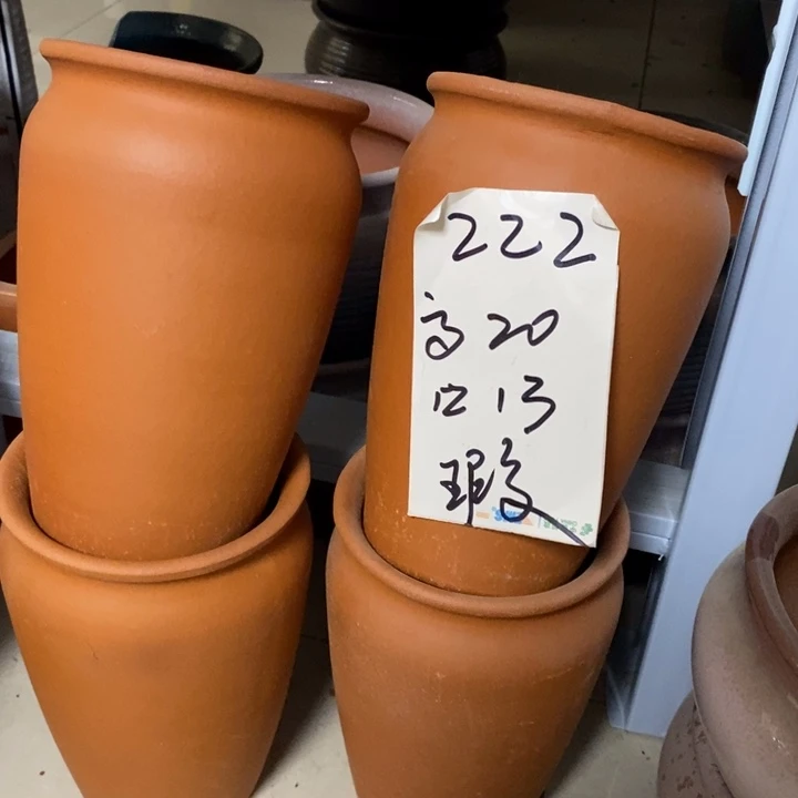 粗陶红陶绿植花盆222