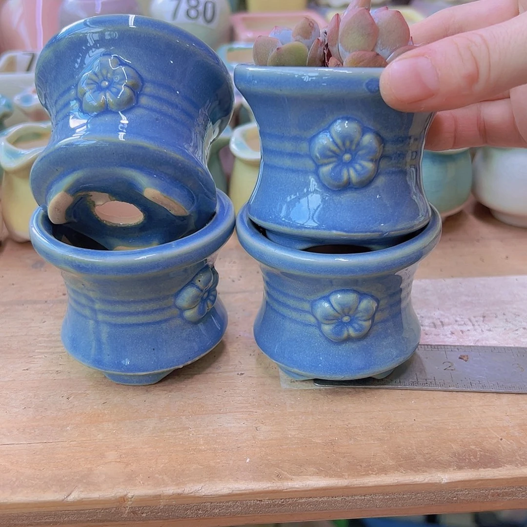 陶瓷花盆当场满12包邮