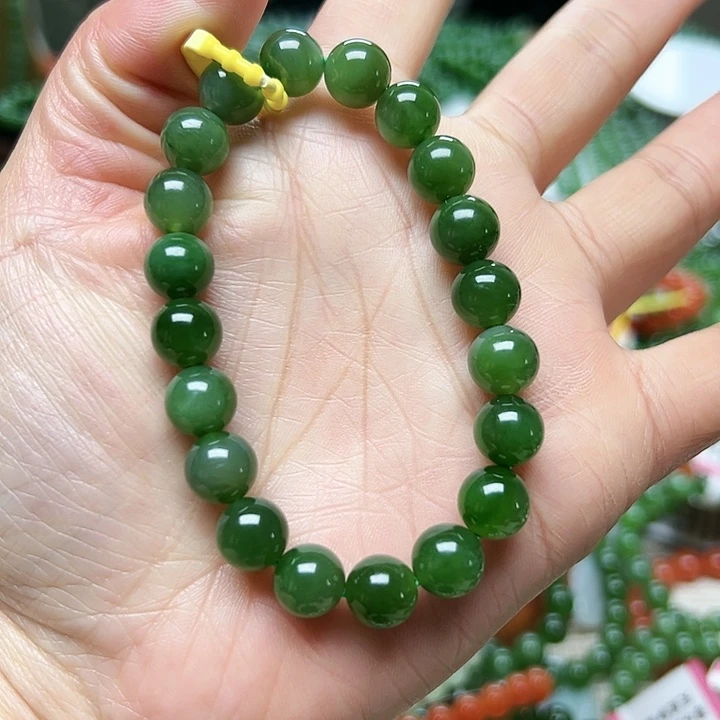 和田玉（碧玉）手链未镶嵌