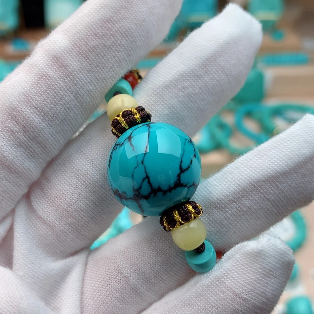 绿松石未镶嵌珠宝奇石18mm