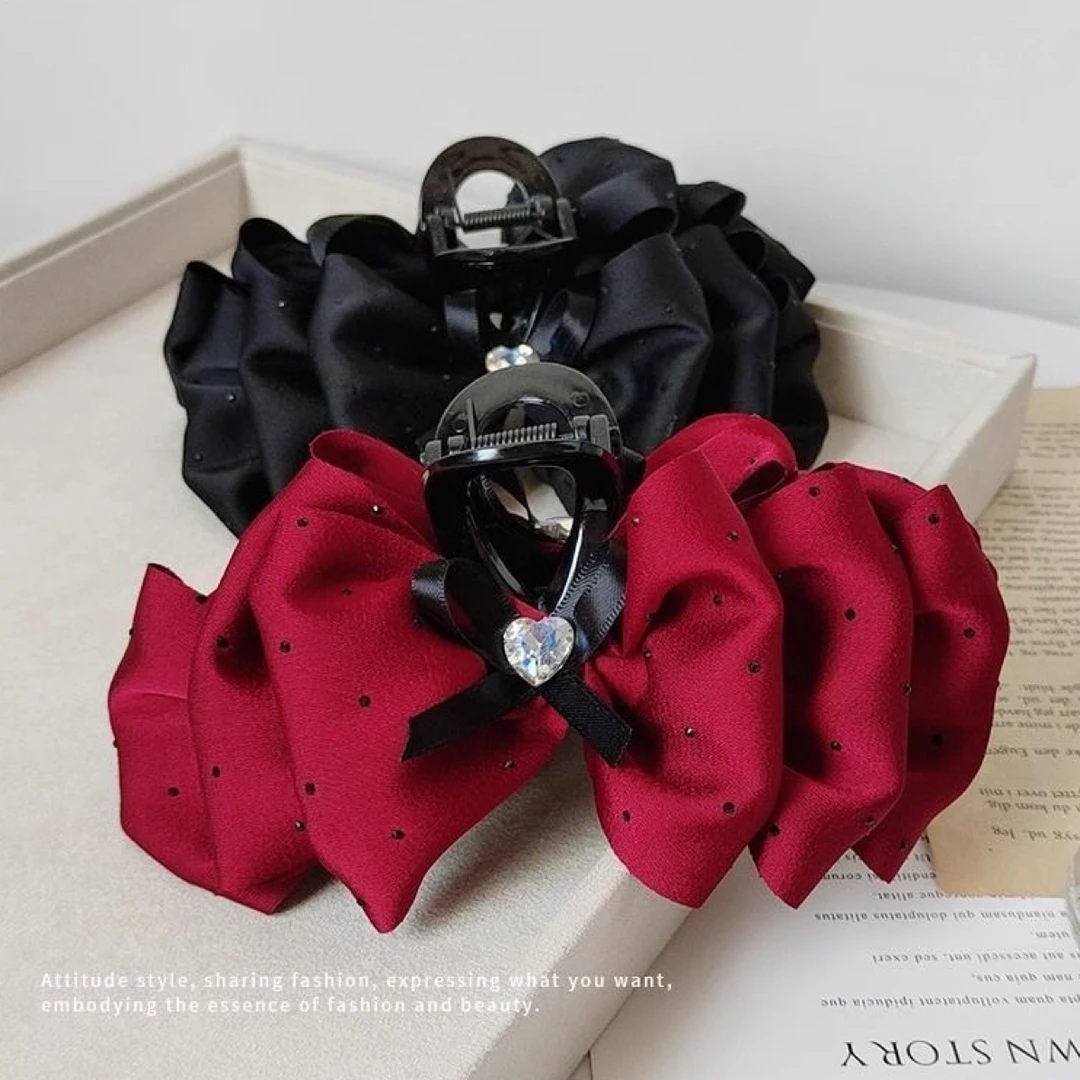 女甜美抓夹日韩发夹百搭气质简约富家千金风赫本风