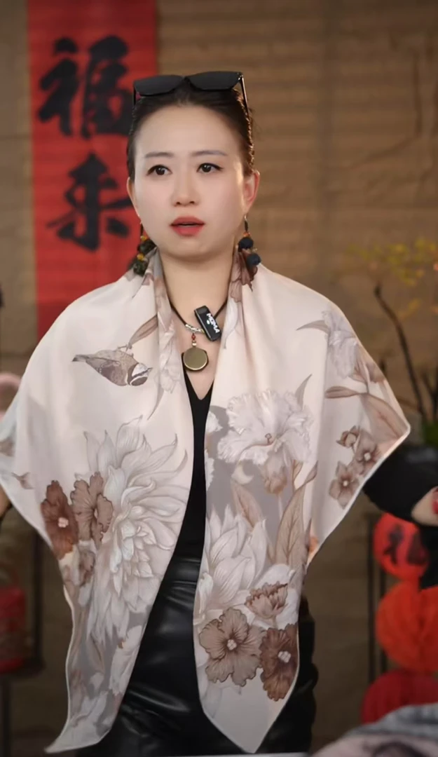 特价 【SZ12】宫丽108x108cm6A纯100桑蚕丝双绉大方巾时尚百搭女士