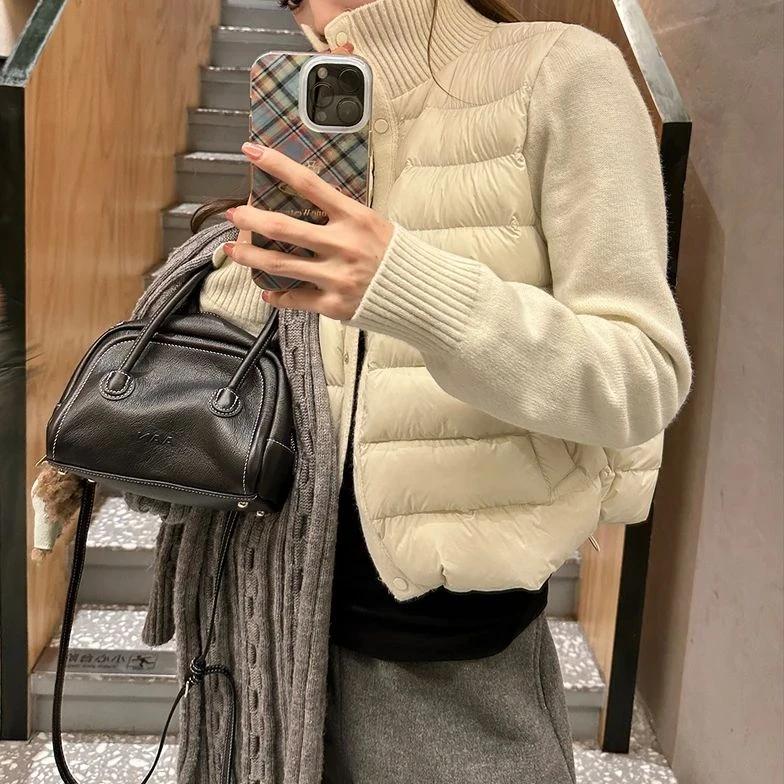 2025新款港风设计感宽松复古简约时尚女时尚减龄衣服棉服加厚外套