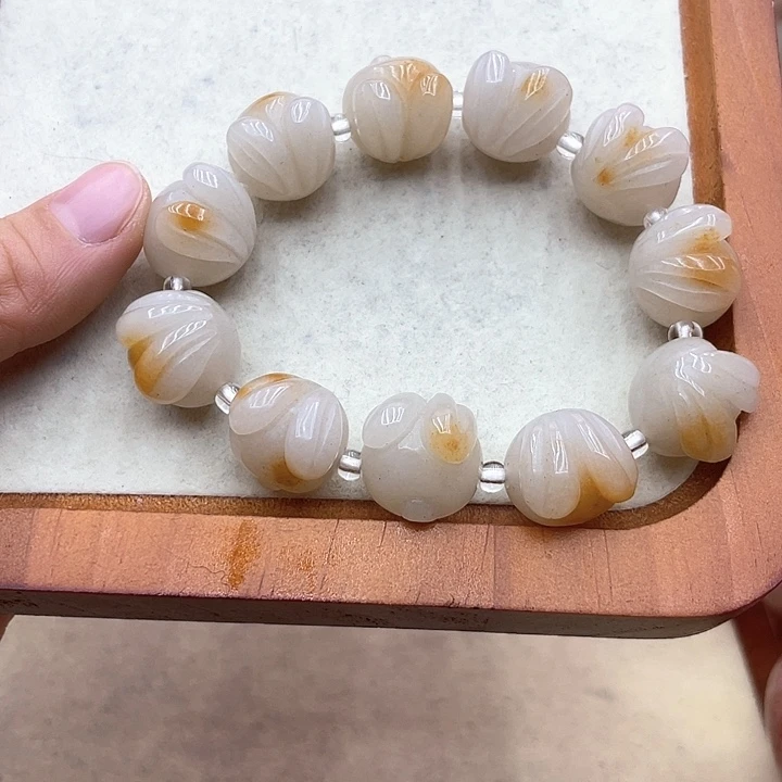 石英质玉圈口齐全未镶嵌