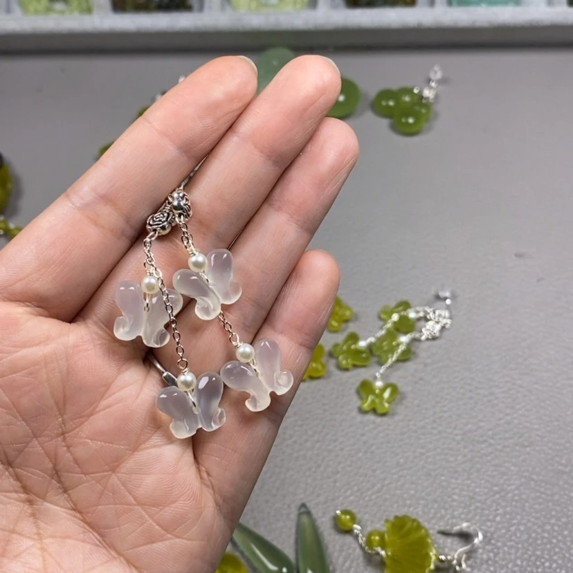 【闪购商品】未镶嵌蛇纹石玉挂件耳饰耳环项链