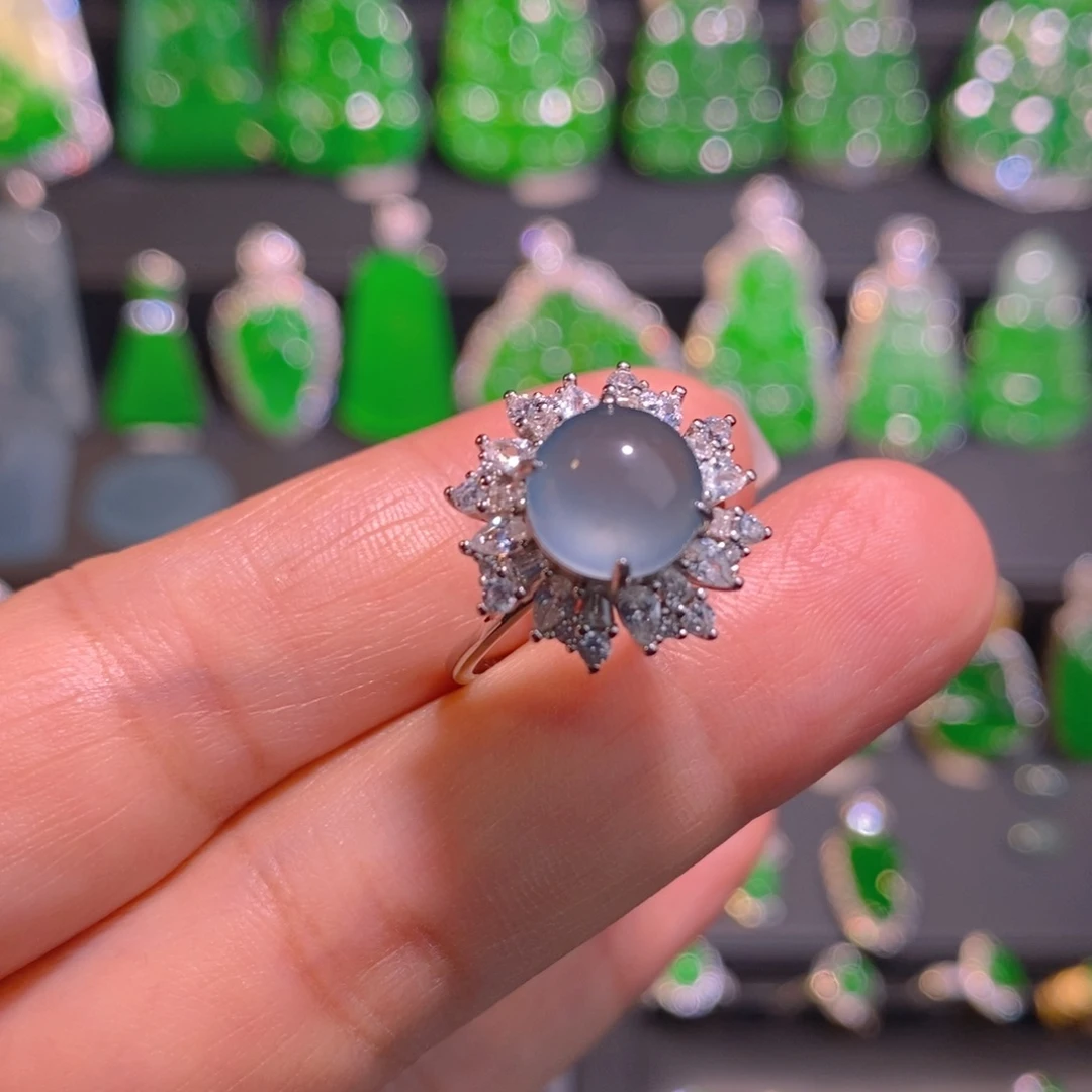 翡翠未镶嵌戒指翡翠