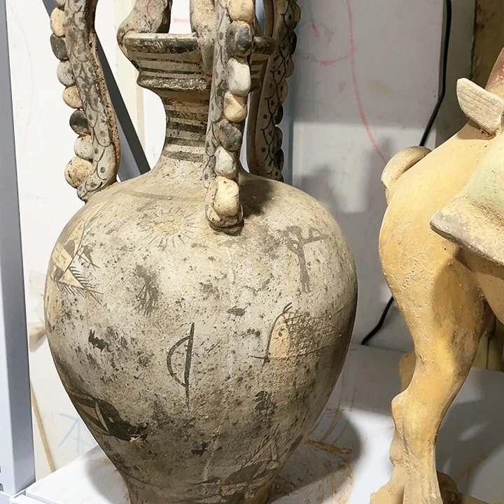 瓦当摆件摆件茶桌茶台陶瓷鲁*华