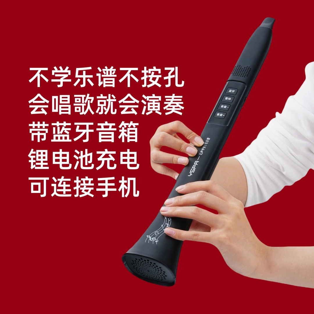 电乐管-不用学乐谱的 不按孔 自带蓝牙音箱 可充电