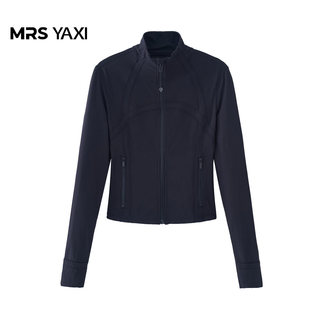 Mrsyaxi拉链收腰瑜伽防嗮外套YX5071412