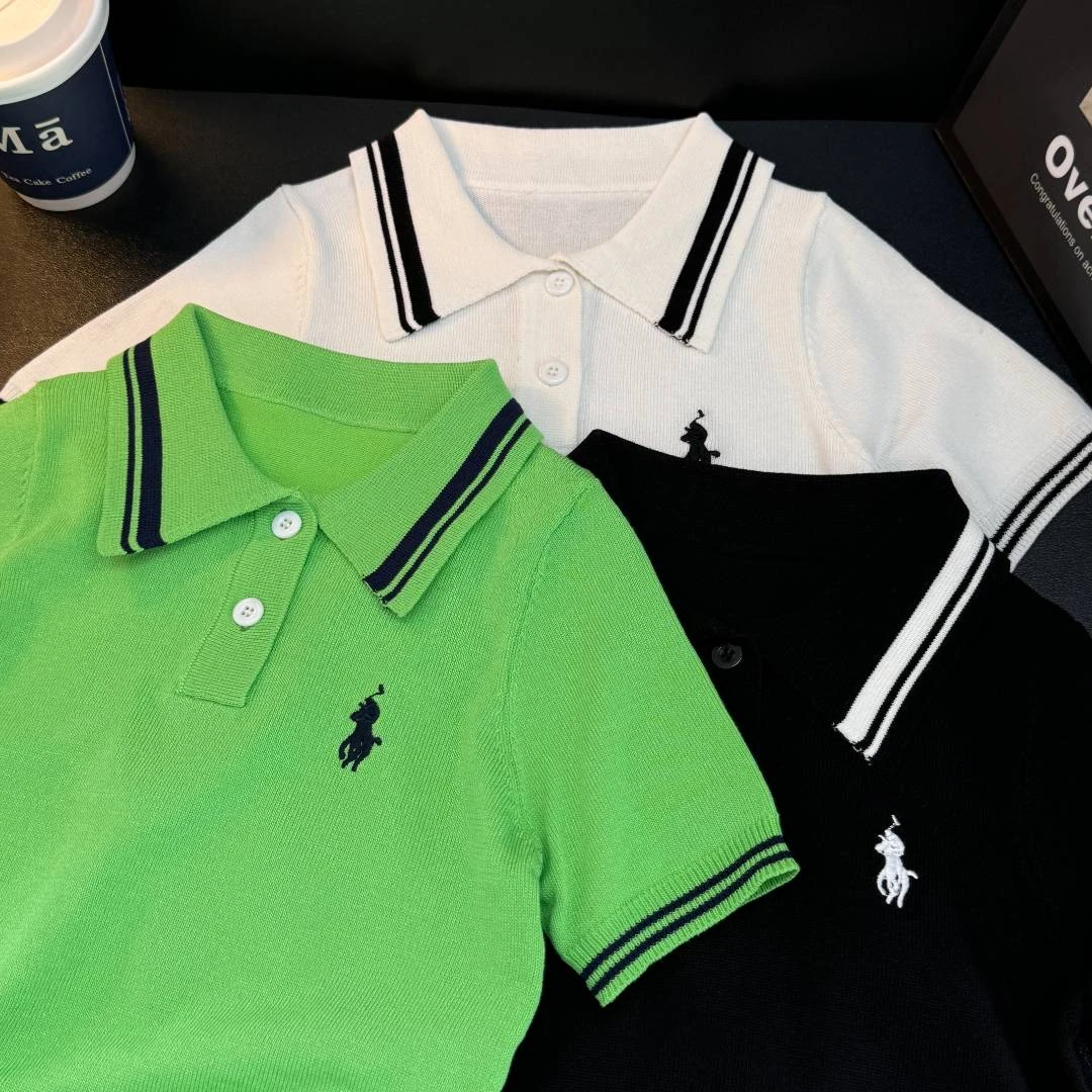 2025夏季新款针织男女童休闲短袖POLO衫002