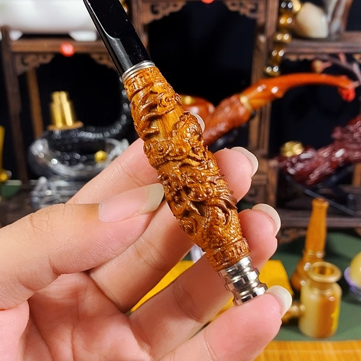 高端定制金丝楠烟嘴