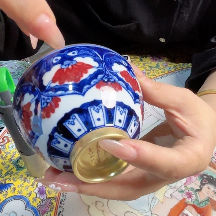 景德镇高温陶瓷青花釉里红
