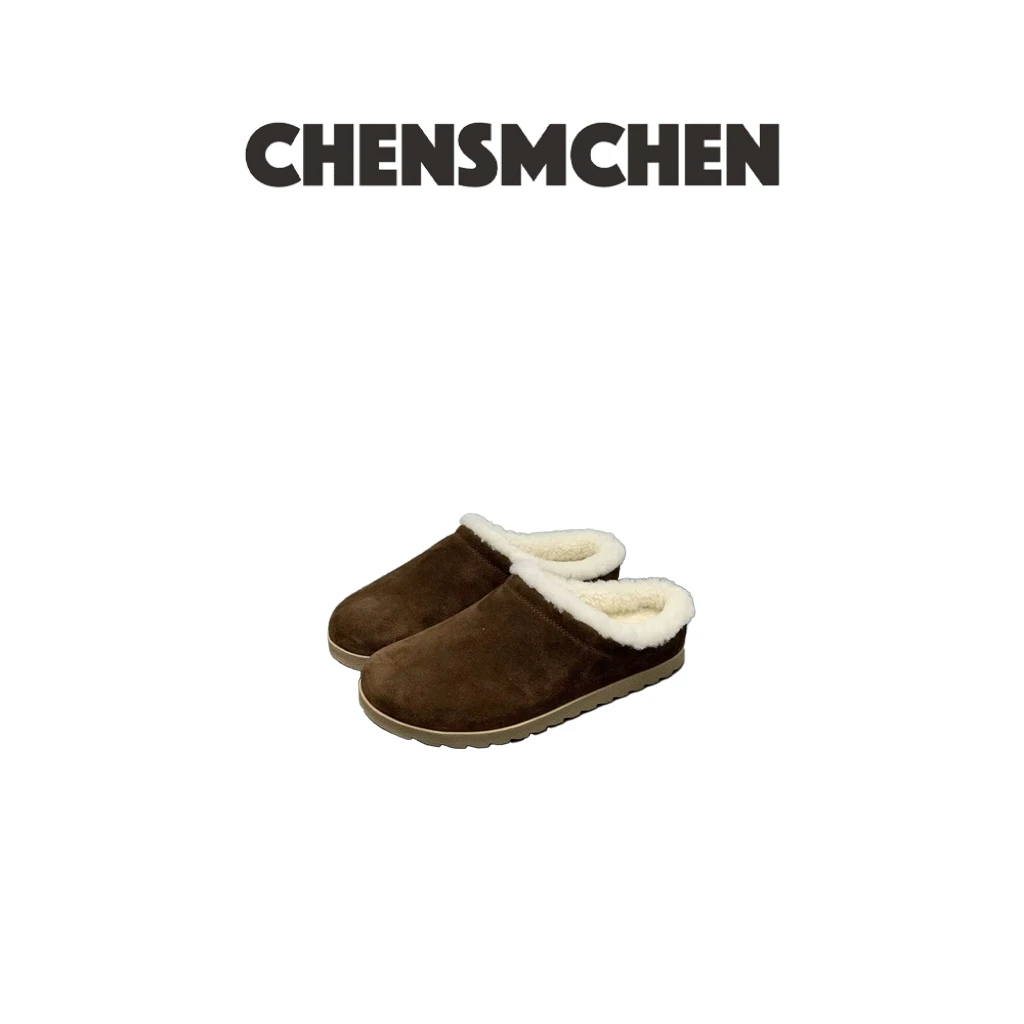 CHENSMCHEN 秋冬萌丑穆勒包头勃肯雪地靴女