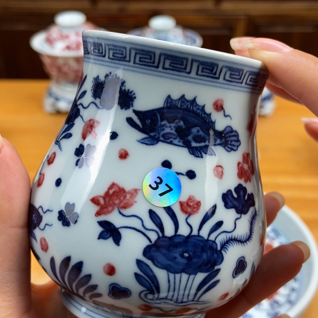 手绘现代茶具非古董
