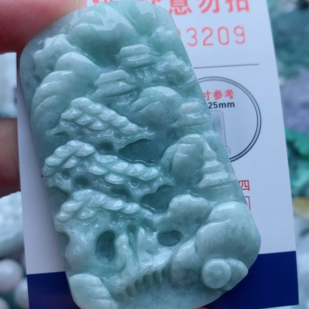 翡翠未镶嵌吊坠(不含链)