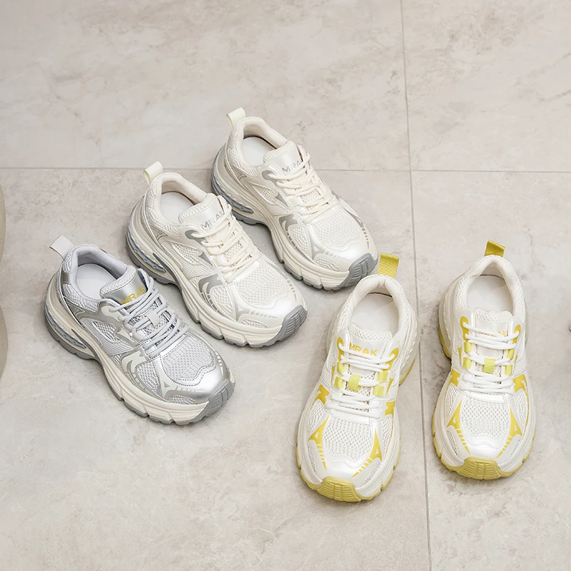 【32码起】小码老爹鞋女2025夏新款网面透气运动鞋百搭轻便休闲鞋女