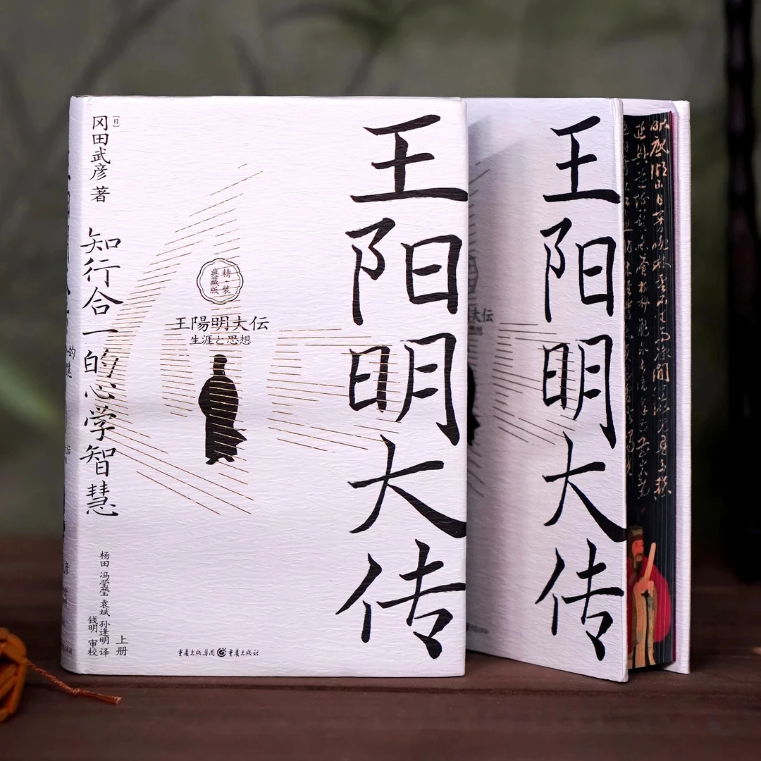 王阳明大传 知行合一的心学智慧 精装典藏版喷绘阳明书法真迹拓片