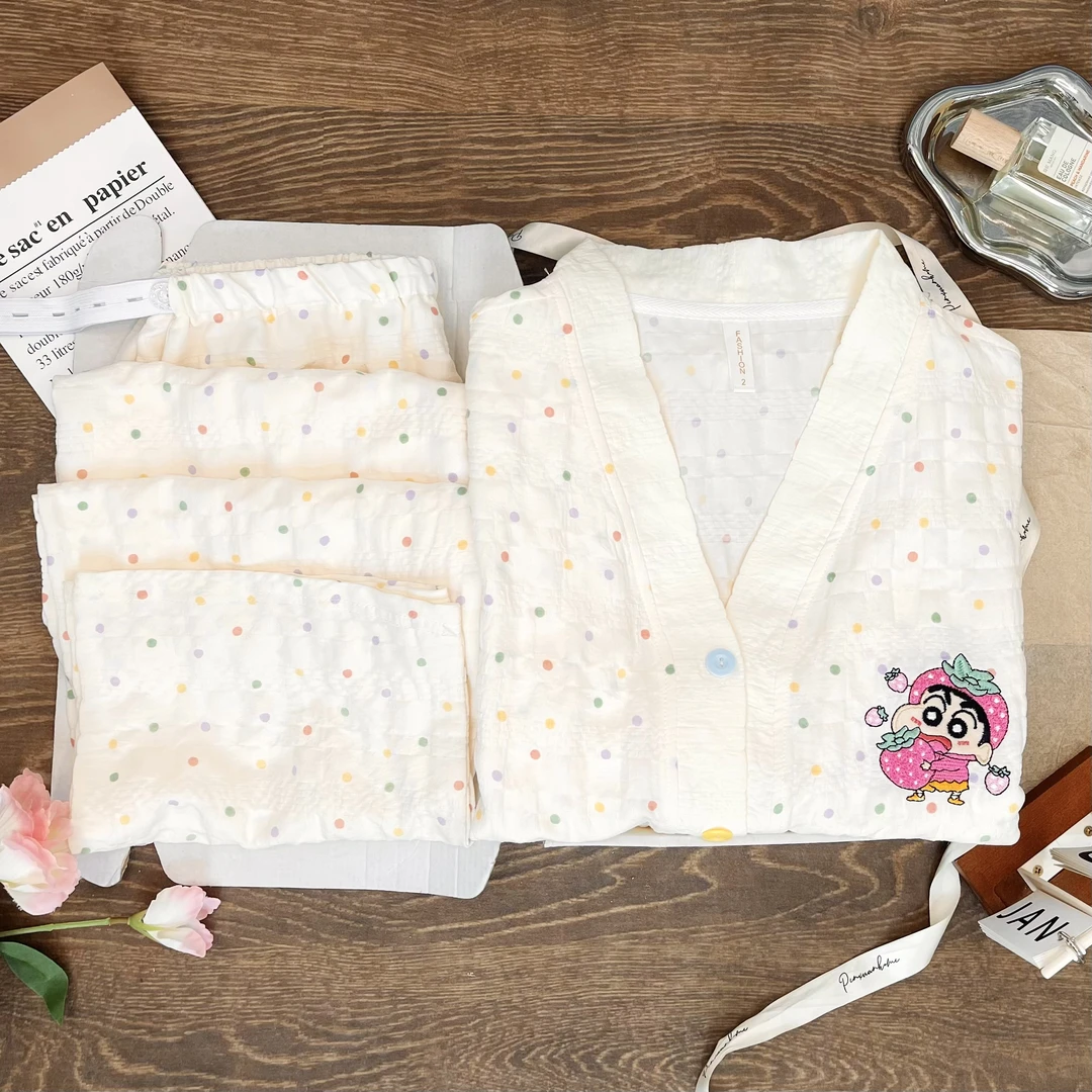 【夏季云朵棉带胸垫】月子服产后哺乳睡衣孕妇喂奶住院服家居服产妇