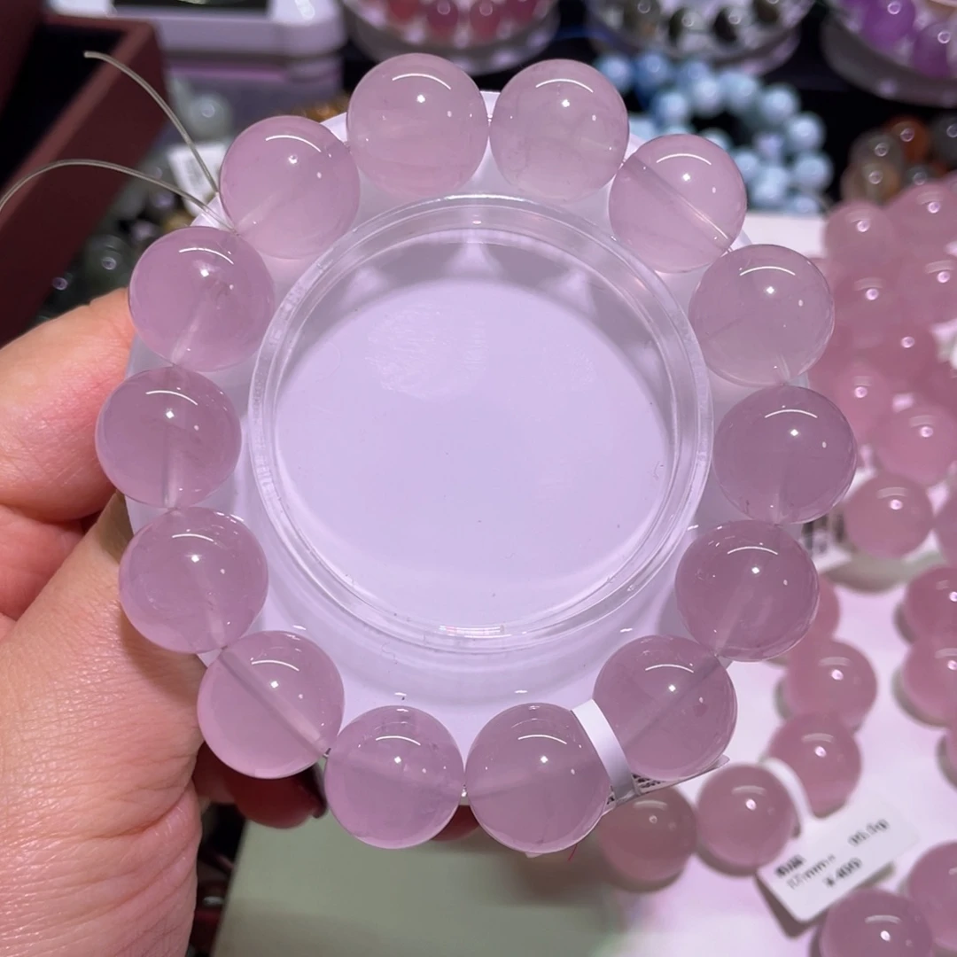 水晶手链未镶嵌15mm马粉