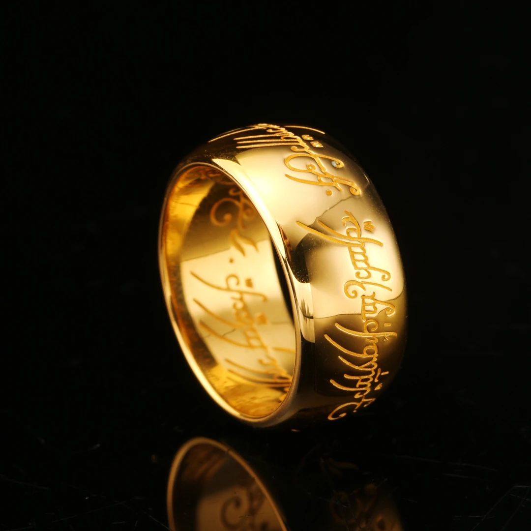足金999精品5G镜面工艺时尚亮面魔戒指环实心时尚配饰黄金戒指