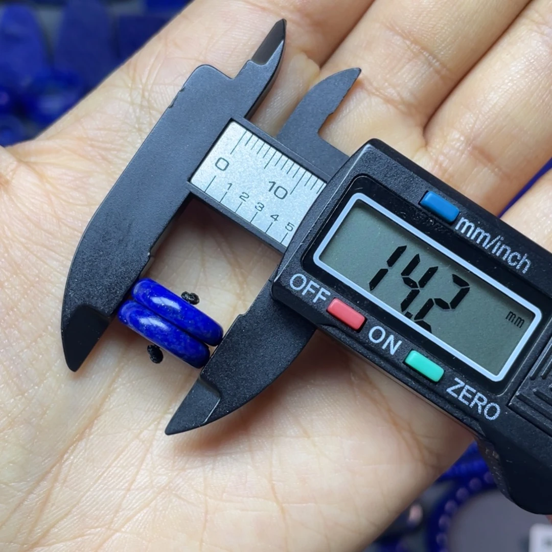 青金石未镶嵌14mm隔片