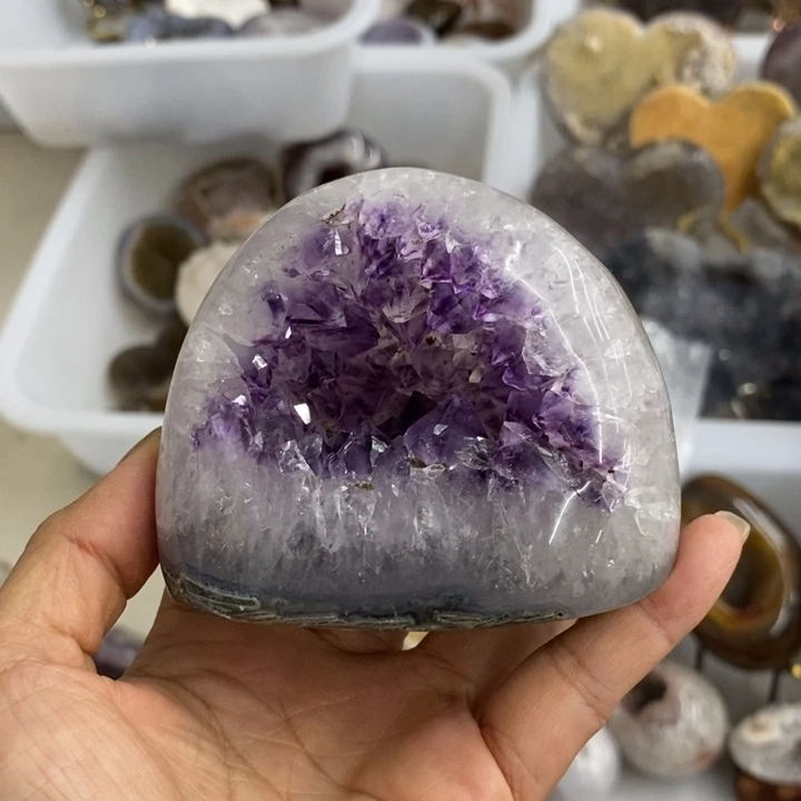 未镶嵌紫晶珠宝半成品58