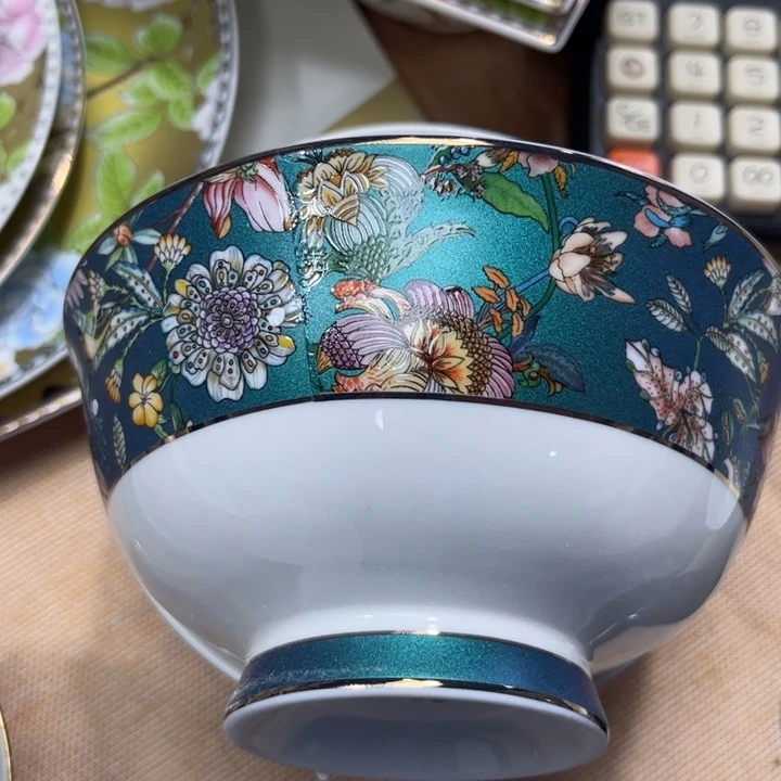 瓷片仙踪六寸面碗两个