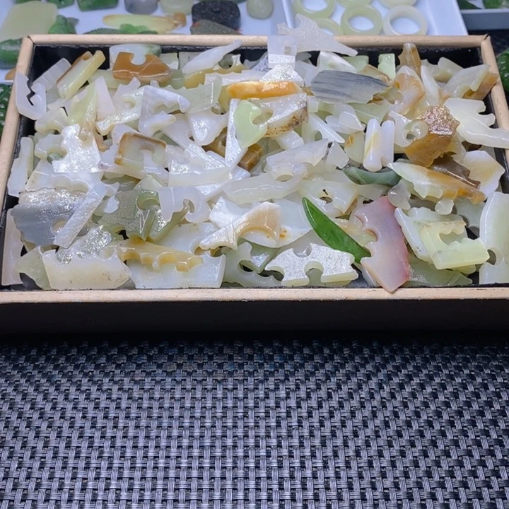 和田玉（糖玉）珠宝半成品未镶嵌希***习