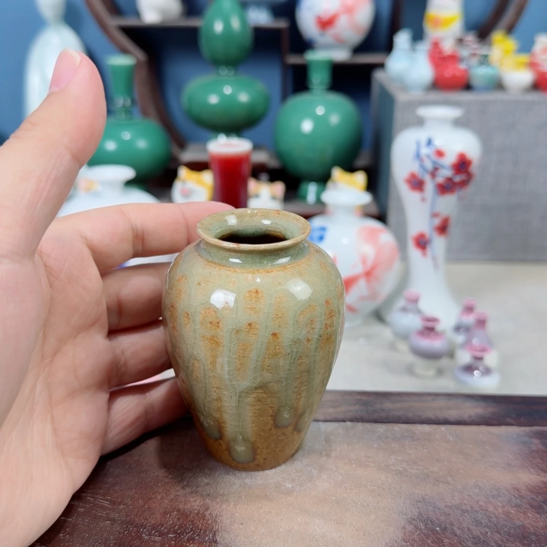 陶瓷手工小花器摆件