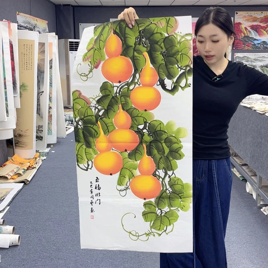 国画作品小姐姐放漏…