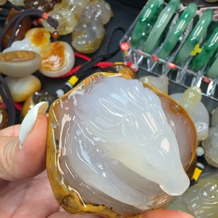 玛瑙/玉髓合金摆件